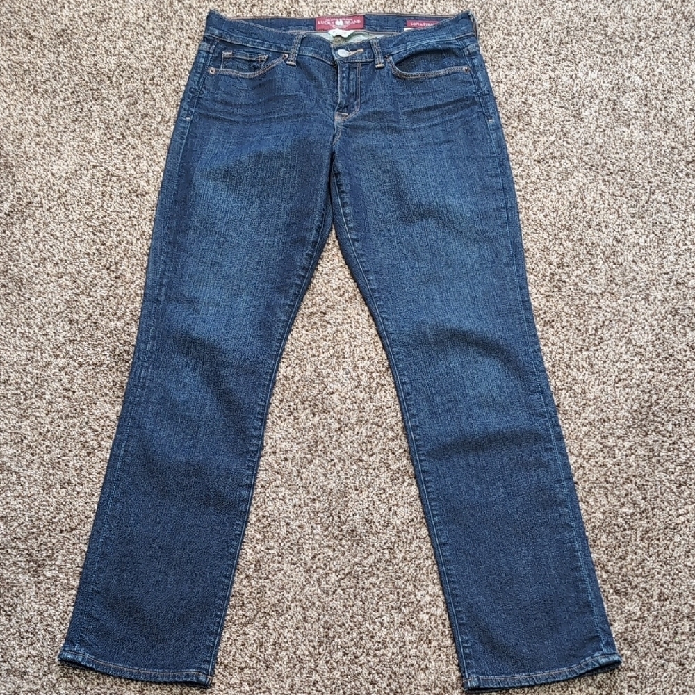 Lucky Brand Sophia Straight Ankle, Blue Women's Jeans Size 28